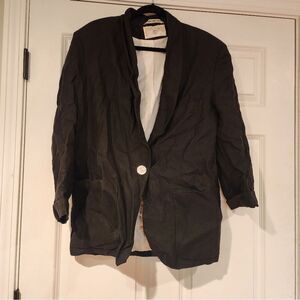 International Scene vintage black lined blazer jacket